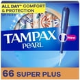 thumbnail image 1 of Tampax Pearl Tampons, with LeakGuard Braid, Super Plus Absorbency, Unscented, 1 of 9