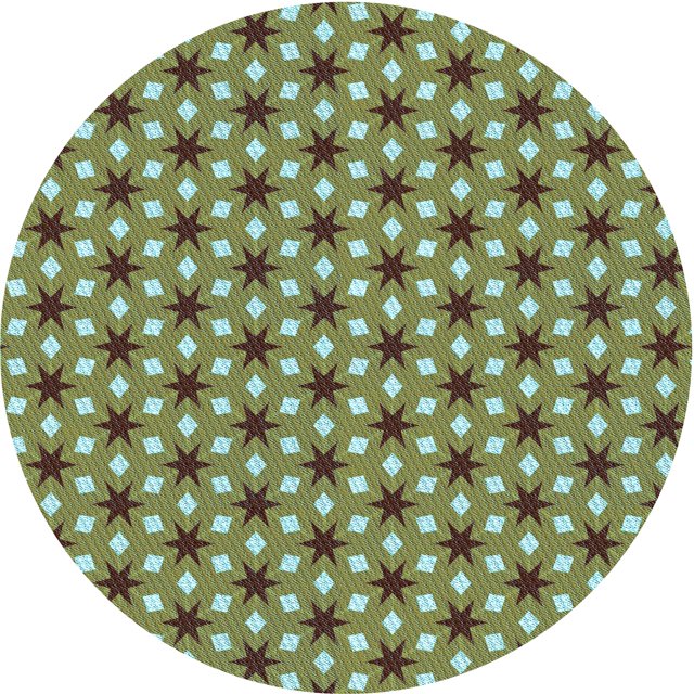 Ahgly Company Tapis Rond Lavable en Machine Intérieur Transitionnel Chêne Brun, 5 Pieds Rond