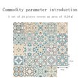 thumbnail image 3 of MAWCLOS Decals Peel And Stick Tile Sticker Backsplash Tiles 24 Pack Removable Wall Stickers PVC Floral Moroccan Waterproof DIY Style 6 3.94x3.94"/10x10cm, 3 of 8