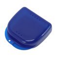thumbnail image 1 of Unique Bargains 1 Pc Braces Box with Vent Holes Compact Braces Storage Box Clear Dark Blue, 1 of 5