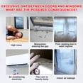 thumbnail image 4 of TopLLC Weather Stripping Door Strip, Door Weather Stripping Door Strip Silicone Strip, Sealing Tape For Door Draft Stopper Adhesive Tape For Doors Windows Shower 25MM, 4 of 9