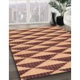 thumbnail image 2 of Ahgly Company Tapis d'Intérieur Rectangulaire Abstrait Brun Rouge Tapis de Zone Abstrait, 8 Pieds x 12 Pieds, 2 of 6