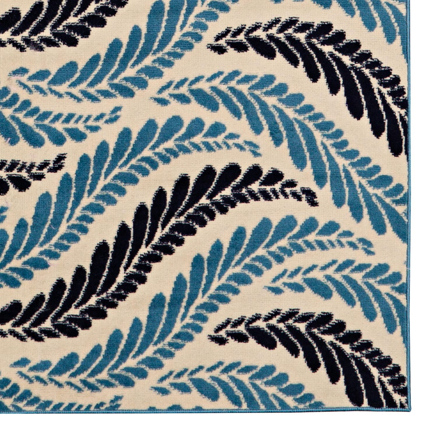 Tapis Capri Bridger os & bleu de 6 pi 5 po x 9 pi 3 po