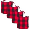 thumbnail image 1 of Fabstyles Buffalo Check Chair Pad with 100% Tufted Cotton Cover, 1 of 6