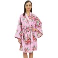 thumbnail image 1 of Bimba Kimono en Popeline de Coton Imprimé Floral pour Femmes Robe de Demoiselle d'Honneur - 8, 1 of 5