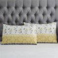 thumbnail image 2 of JML Quilt Set 3 Piece, Embossed Bedspread Bedding Set with 2 Shams, Queen, Grey & Yellow Floral, 2 of 6