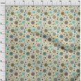 thumbnail image 4 of oneOone Rayon Pale Yellow Fabric Asian Suzani Craft Projects Decor Fabric Printed By The Yard 56 Inch Wide, 4 of 5