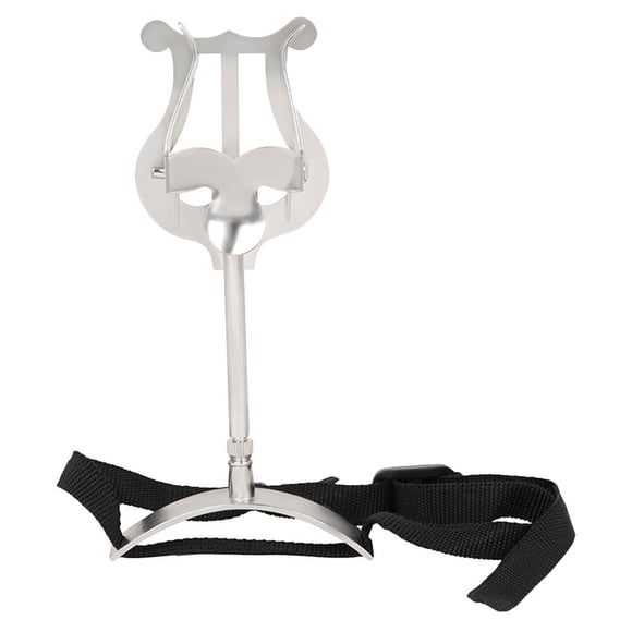 1pc Practical Euphonium Music Stand Portable Musical Instrument Sheet Music Rack (Silver)