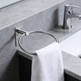 thumbnail image 2 of Brushed Towel Ring, Hand Towel Holder for Bathroom, Self Adhesive Hand Towel Rings for Bath, Kitchen, RV, No Drill Hole, 2 of 6