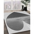 thumbnail image 3 of Ahgly Tapis d'Intérieur Lavable en Machine Carré Gris Cendré Transitionnel, 4 Pieds Carré, 3 of 7