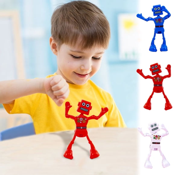 Fridja Décoration de Noël Jouet Robot Dansant à Remonter pour Enfants - Adorable Figurine d'Action Miniature de Danse