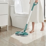 LSLJS Electric Mops for Floor Cleaning Wood Floor Cleaner with 2 Reusable Microfiber Pads, Electric Mop