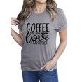 thumbnail image 3 of Hauts à Enfiler Imprimés Lettre "le Café Est Mon Amour" pour Femmes, 3 of 7