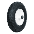 thumbnail image 1 of Hi-Run Stud 4PR 4.10/3.50-4 Wheelbarrow Tire Assembly with 5/8" Bushing, 1 of 6