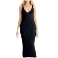 thumbnail image 1 of LOVZFMLL Robes pour Femmes Européennes et d'Été Nouvelle Robe Ajustée à Col Tricoté avec Robe à Col, 1 of 5