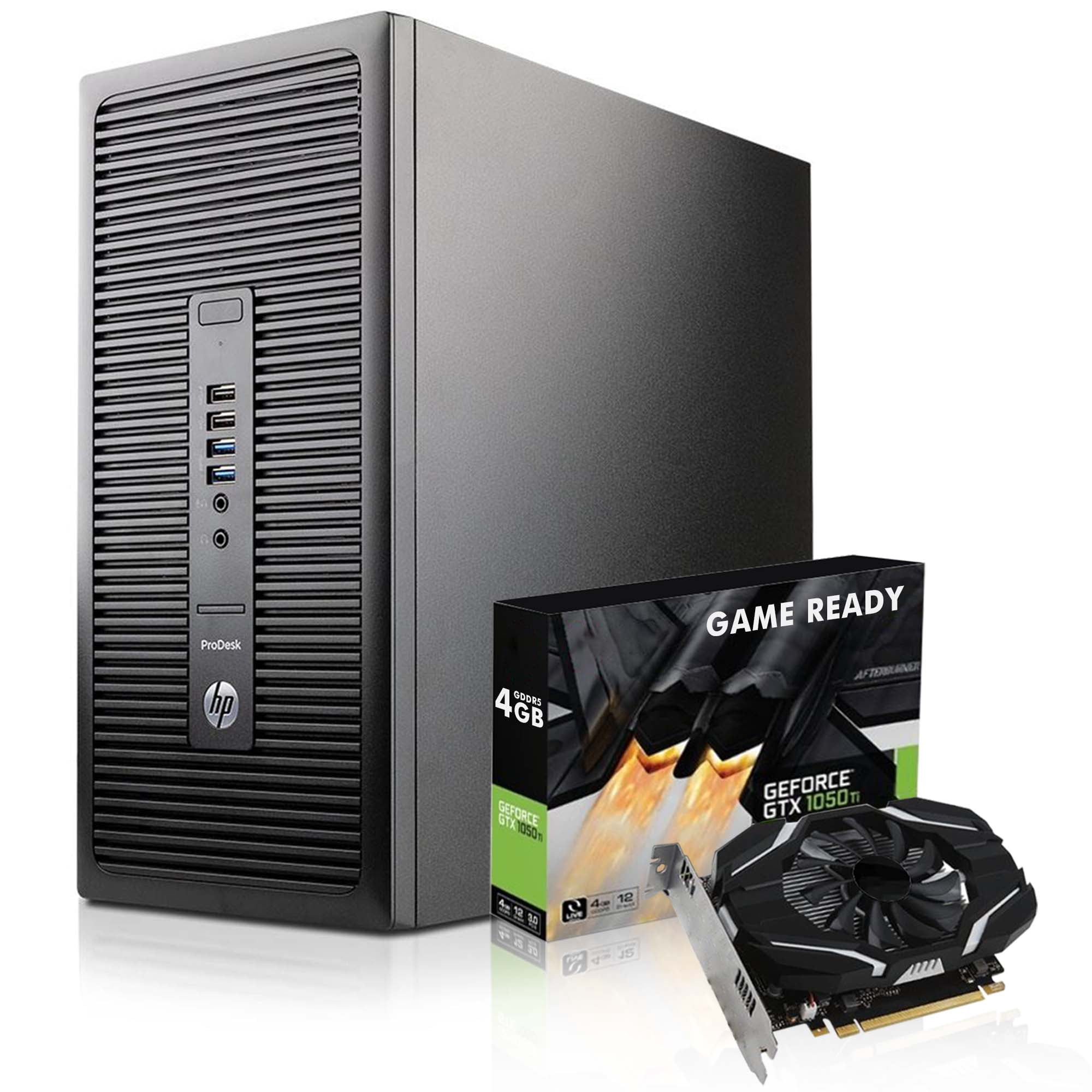 Gaming Tower HP Desktop Computer Intel i7 Quard Core up to 4.00 Ghz 16GB RAM 1TB SSD WIFI New Keyboard & Mouse Windows 10 Pro