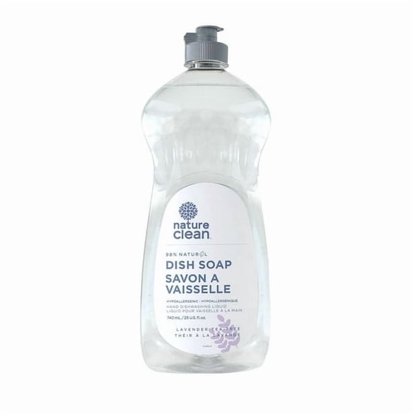 Nature Clean 98% natural Dishwashing Liquid Lavender (740ml)