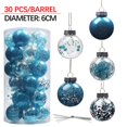 thumbnail image 4 of CEHVOM 30PCS Christmas Xmas Tree Ball Bauble Hanging Home Party Ornament Decor 6CM Clearance, 4 of 7