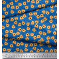 thumbnail image 2 of Soimoi Modal Satin Fabric Text & Tiger Face Cartoon Print Fabric by The Yard 42 Inch Wide, 2 of 3