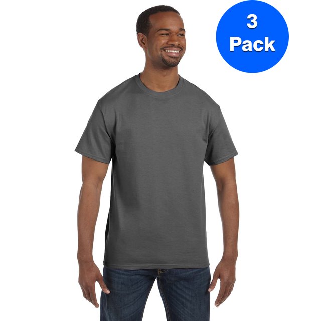 Hanes Men's Authentic-T T-Shirt - 5250T (Pack Of 3)