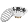 thumbnail image 1 of Drain Strainer, High-density Filter Reduce Drainage Clogging Floor Drain Beautiful Thickened All-copper  For Kitchens, 1 of 8