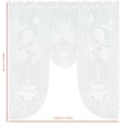 thumbnail image 3 of Aodebiao 1Pcs Christmas Decorations Vintage Style Lace Coffee Curtain Kitchen Curtain Vintage Style Window Scarf, 3 of 4