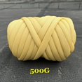 thumbnail image 1 of New Striped Core Spun Crochet Yarn Ice Silk Feeling Polyester Cotton Rope for Handbag Pet Nest Fashion Home Decoration, 1 of 7