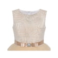 thumbnail image 4 of Robe de Demoiselle d'Honneur Beige pour Fille, Robe de Mariage, 5 Ans, 4 of 6