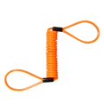 thumbnail image 2 of Almencla Câble de Rappel à Ressort de Sécurité avec Verrou à Disque d'Alarme 150cm pour Moto Vélo Électrique orange Arancia, 2 of 6