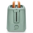 thumbnail image 1 of Mainstays 2-Slice Toaster with 6 Shade Settings and Removable Crumb Tray, Green Sage, 1 of 8