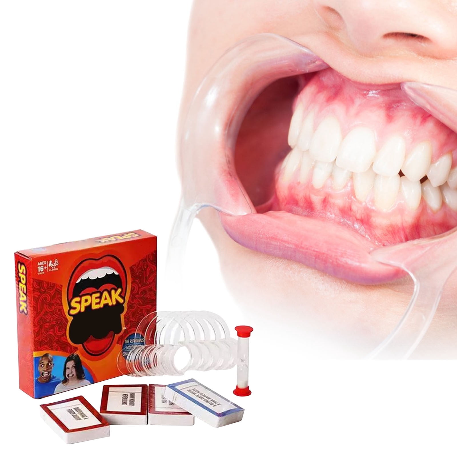NAOJIE Speak Out Expansion Pack,Family Gathering Game,200 Cards + 1 Hourglass,Speak Out Game,Speak Out,Watch Your Mouth Game