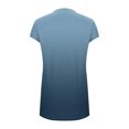 thumbnail image 5 of LOVZFMLL Robes d'Été pour Femmes Décontractées Amples T-Shirt Robe Droite Col en V Manches Courtes à Revers Uni Basique Tenues Quotidiennes Bleu Pâle TG, 5 of 5
