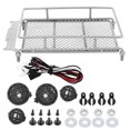 thumbnail image 1 of RC Roof Rack, RC Roof Rack With LED, Convenient Can Use Receiver As Power Source Gift For Outdoor Enthusiasts Use Car Lovers Argent, 1 of 8