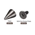 thumbnail image 3 of Unique Bargains 20 Sets Cone Spikes Studs 7x10mm Studs and Spike Screw Back Rivet Gun-black, 3 of 4
