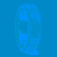 thumbnail image 4 of Stainless Steel 7mm Antiqued Band Ring 10.5 Size, 4 of 5
