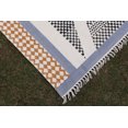 thumbnail image 3 of Casavani - 2'6"x4' Runner Area Rugs for Kitchen & Entrance Handblock Printed Beige Cotton Dhurrie, 3 of 7