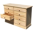 thumbnail image 2 of Commode en Bois 8 Tiroirs Pin Massif Non Fini Grand Commode Entièrement Assemblée, 2 of 5