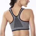 thumbnail image 4 of MesaSe Women‘s Front Zipper Closure Sports Bra High Impact Support Racerback Zip Front Close Workout Bras with Removable Pads, 4 of 9