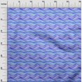 thumbnail image 3 of oneOone Cotton Poplin Twill Medium Blue Fabric Abstract Stripe Craft Projects Decor Fabric Printed By The Yard 56 Inch Wide, 3 of 4