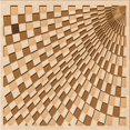 thumbnail image 1 of Ahgly Company Tapis d'Intérieur Lavable en Machine Carré Transitionnel Marron Or, 8 Pieds Carré, 1 of 7