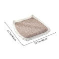 thumbnail image 3 of Cushion Pad, Linen Fabric, Breathable Mesh Design, Ergonomic Support, for Office/computer, Seating Comfort, Durable Woven Material, Home Office Decor, Desk Chair Cover, Travel Friendly Pad Hzhnb, 3 of 9