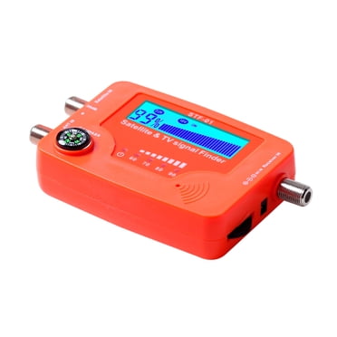 instrument de Recherche,Mètre Compteur avec Lcd Satellite Portable 1 Satellite et avec Alarme Buzzer en 1 Compteur Satellite avec Alarme Tv Lcd Satellite Antenne de Télévision Compteur 2 en 1 Antenne Compteur Compteur Lanru