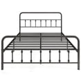 thumbnail image 2 of Costway Queen Size Bed Frame with Headboard Under Bed Storage No Box Spring Needed Black, 2 of 10
