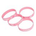 thumbnail image 1 of Hope Faith Courage Red Ribbon Silicone Bracelet Wrist Strap, 1 of 6