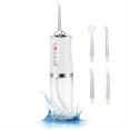 thumbnail image 3 of 4 In 1 Water Flosser For Teeth, Cordless Water Flossers Oral Irrigator With DIY Mode 4 Jet Tips, Tooth Flosser, Portable And Rechargeable For Home Travel, For Men And Women Daily Teeth Care, Ideal For Gift, Father Day Gift, 3 of 5