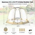 thumbnail image 3 of Gymax 9.5 x 9.5 FT Pop up Bubble Tent w/ Carrying Bag for Sports Events Camping, 3 of 10