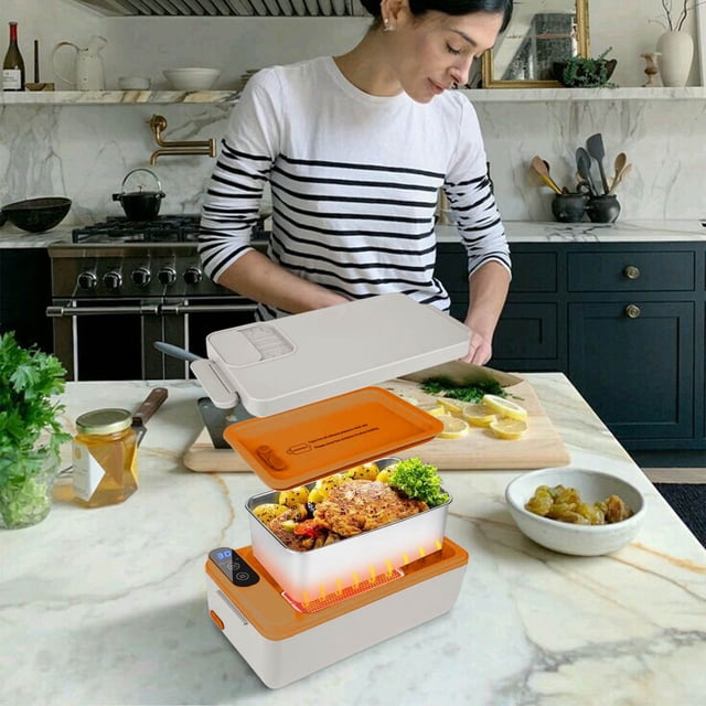 Chauffe-repas Portable Rechargeable Isolé pour Boîte à Lunch