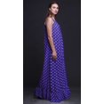 thumbnail image 2 of Bimba Chemises de Nuit Bleu Royal à Fleurs Roses pour Femmes en Rayonne Imprimée à Bretelles Spaghetti Lingerie de Nuit pour Femmes X-Small, 2 of 5