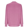 thumbnail image 4 of AherBiu Chandails de Sortie pour Femmes, Coupe Ample, Thermique, Chaud, Col Ras du Cou, Manches Longues, Chandails Molletonnés, Chandail, 4 of 6