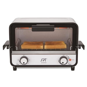 SPT SO-0972WA Easy Grasp 2 Slice Countertop Toaster Oven, Glossy White